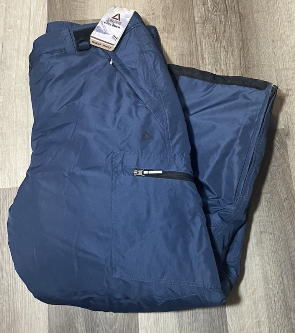 Tec-One Outerwear Men’s Ski/Snowboarding Snow Pants, Blue Size 2XL NEW